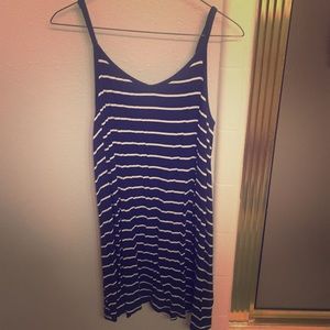 Navy and white sun dress